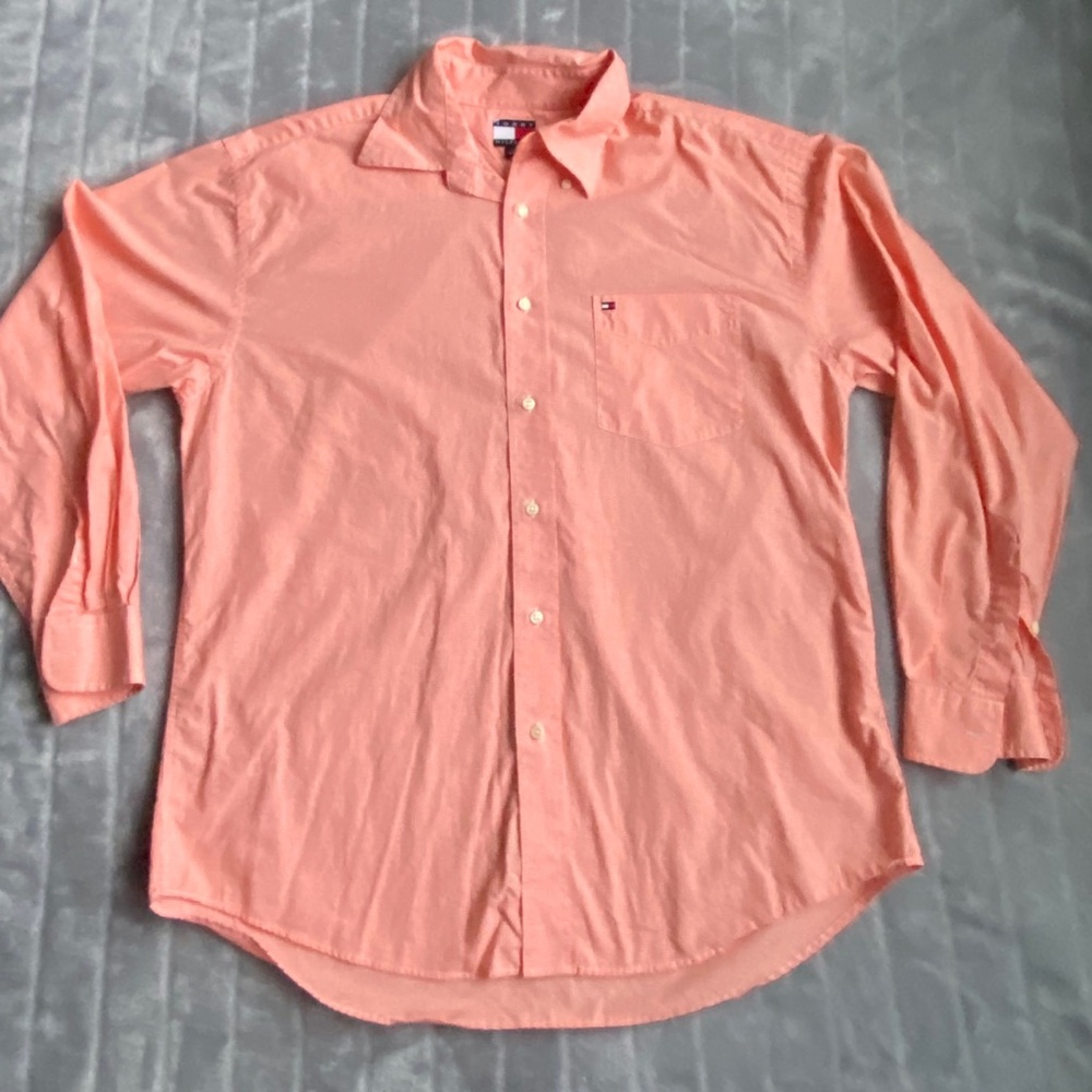 Tommy Hilfiger Long Sleeve Button Down, Large